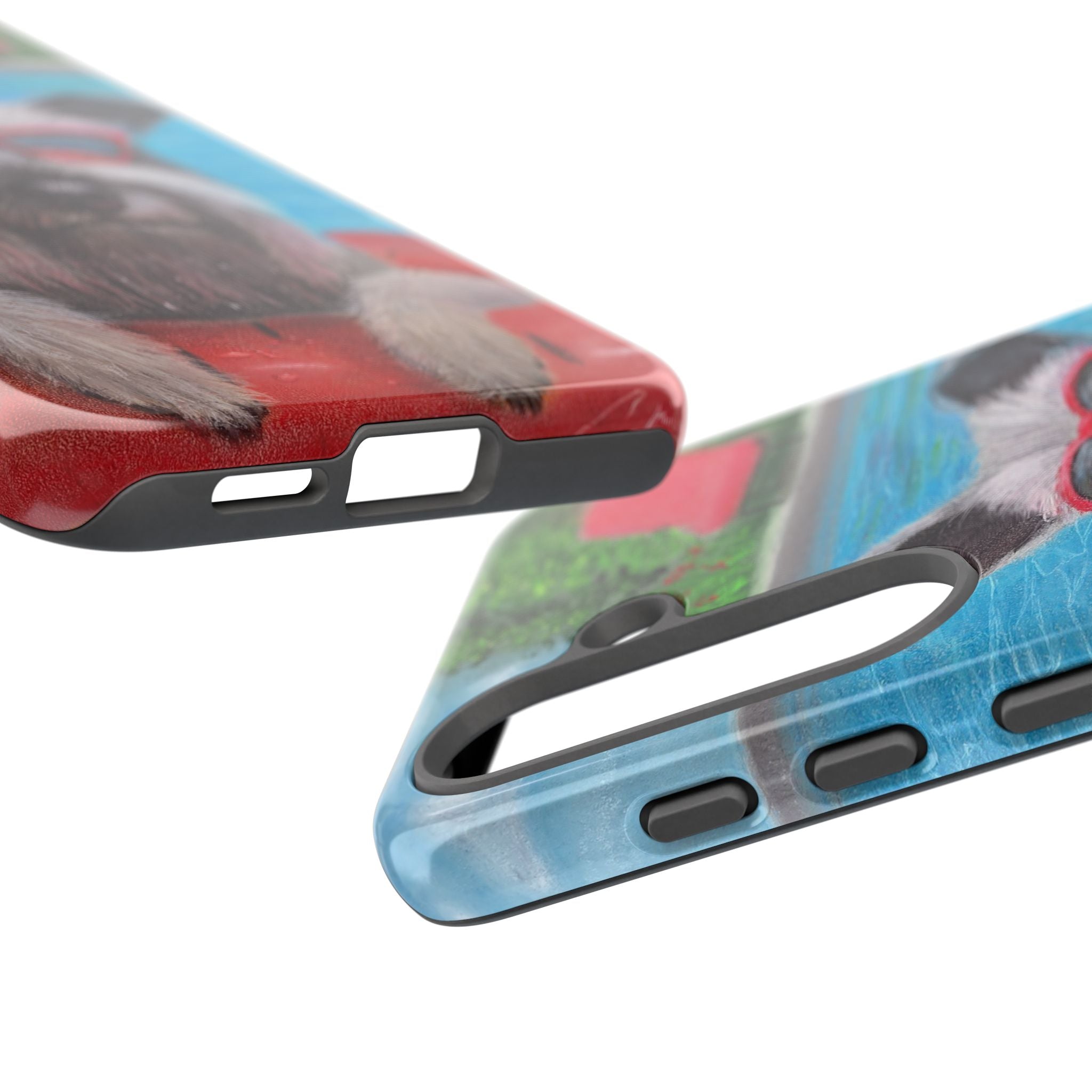 "Cool in the Pool" Phone Case — Cute Schnauzer in the Sun