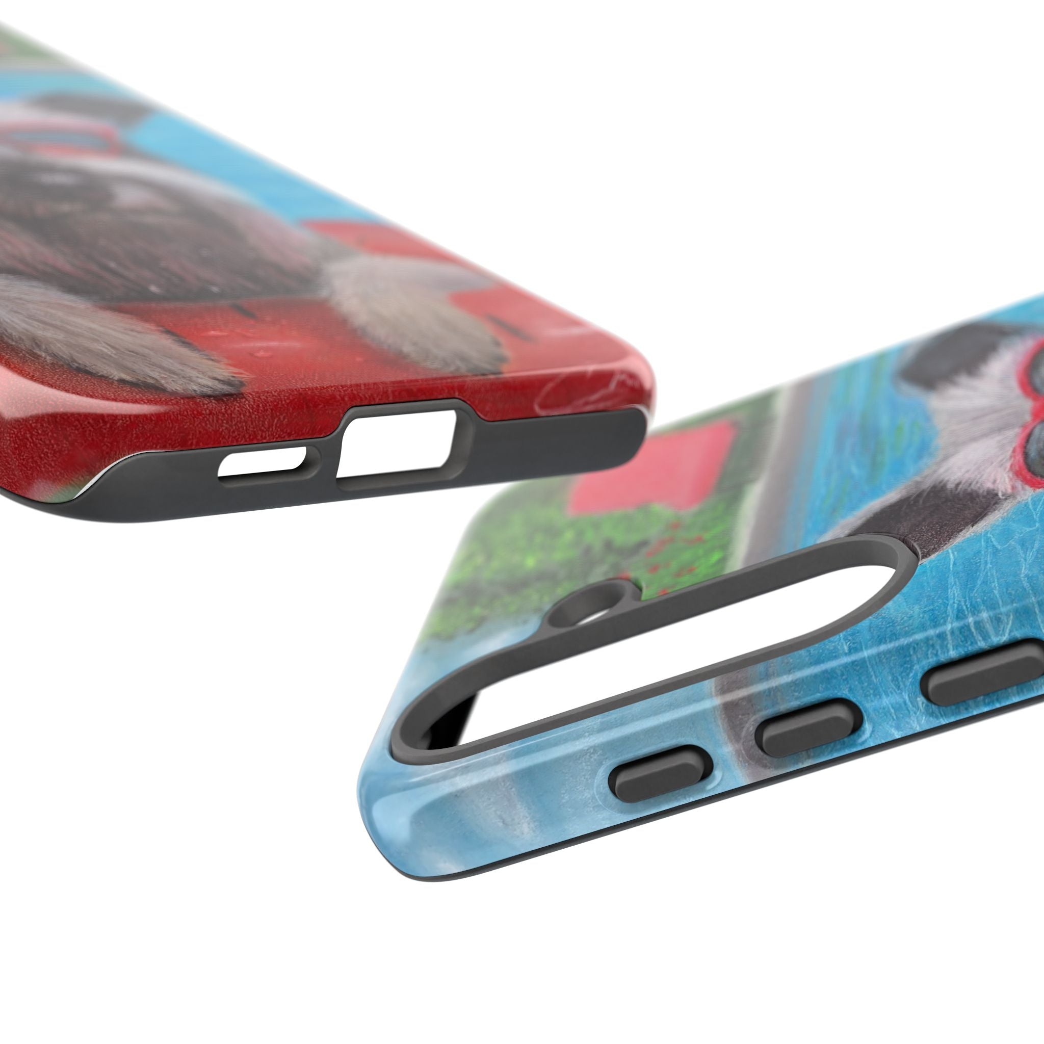 "Cool in the Pool" Phone Case — Cute Schnauzer in the Sun