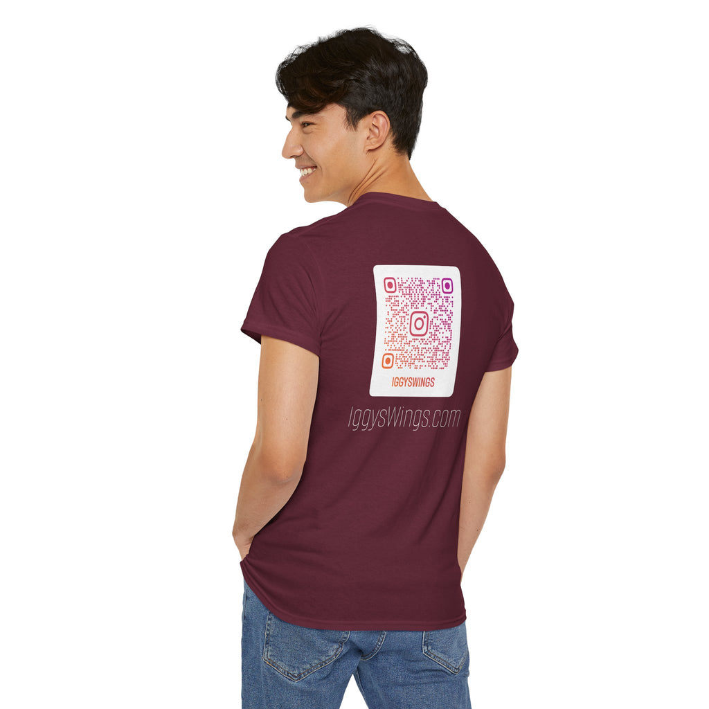 Iggy's Wings Full Silhouette Logo Tee (Heavier Material)