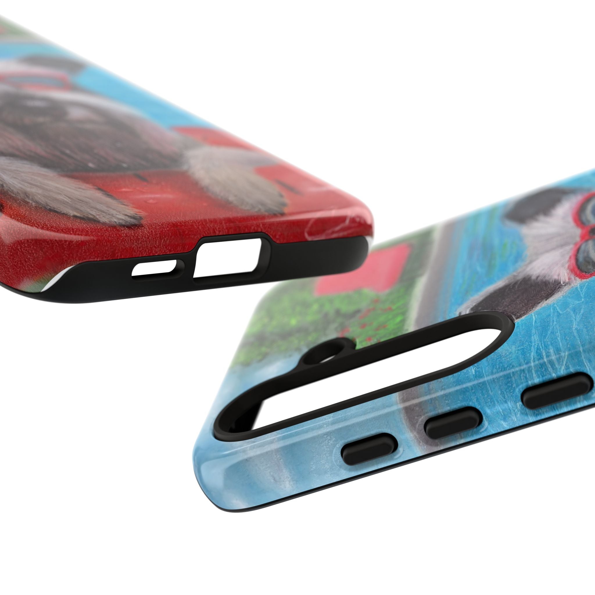 "Cool in the Pool" Phone Case — Cute Schnauzer in the Sun