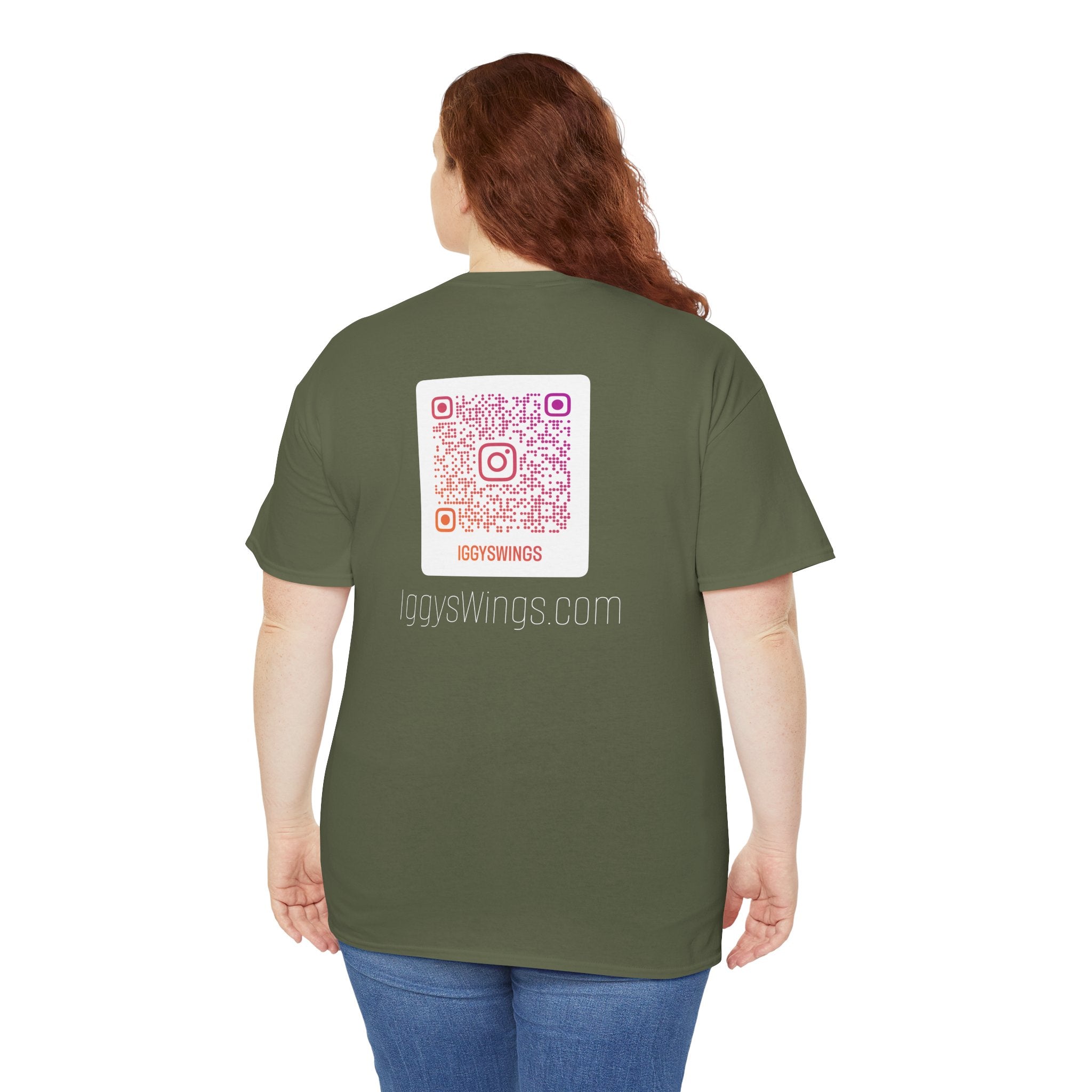 Iggy's Wings Pocket Silhouette Logo Tee (Heavier material)