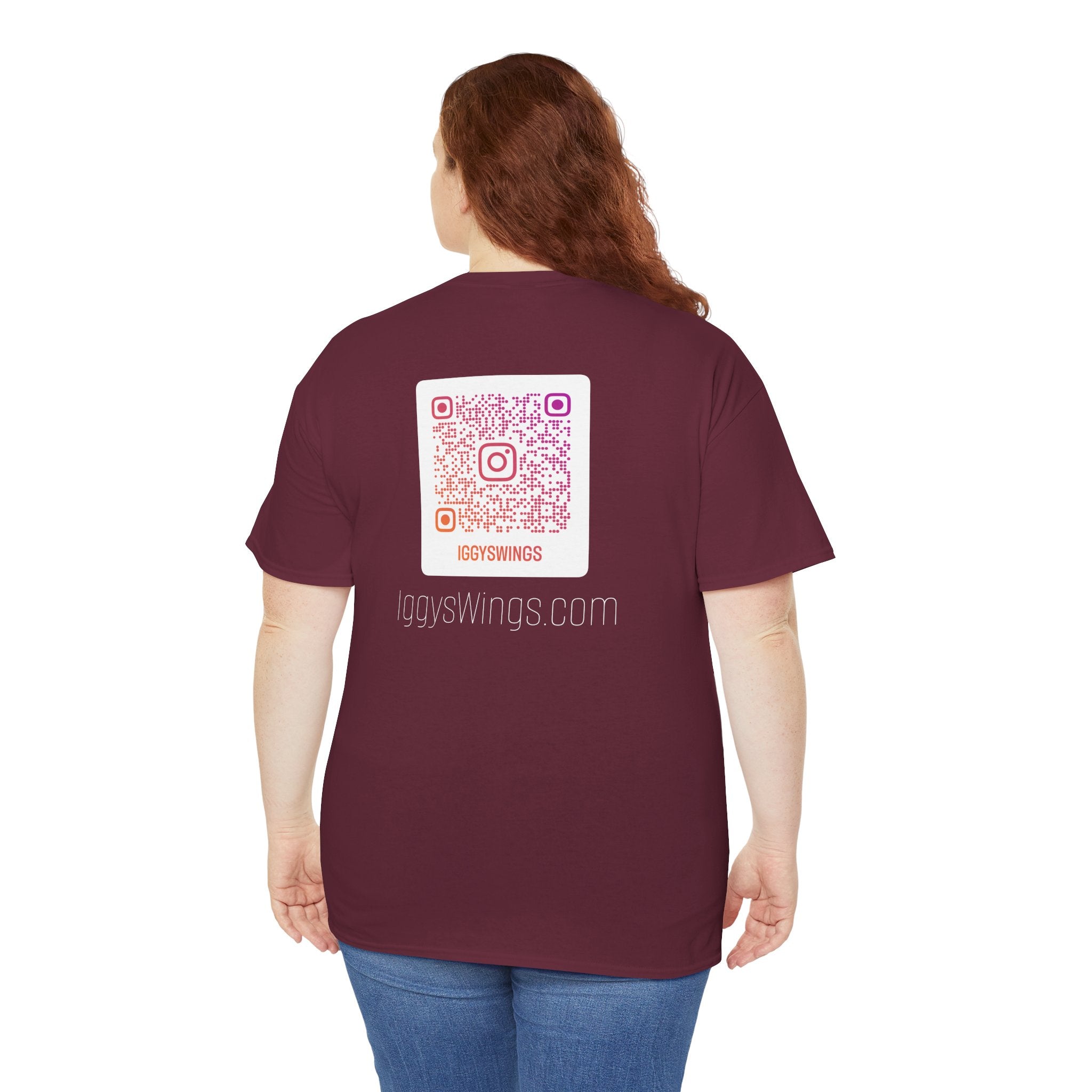 Iggy's Wings Full Silhouette Logo Tee (Heavier Material)