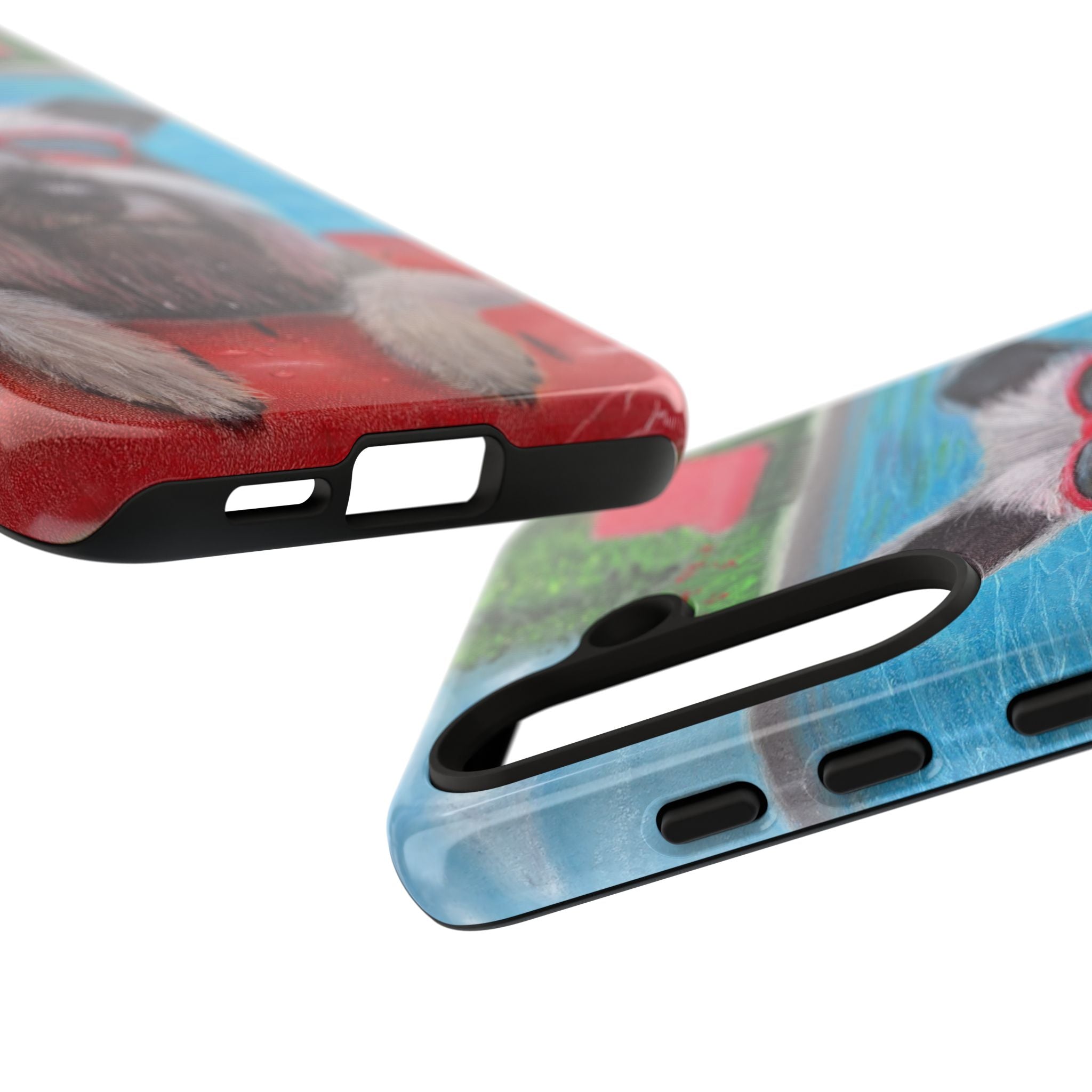 "Cool in the Pool" Phone Case — Cute Schnauzer in the Sun