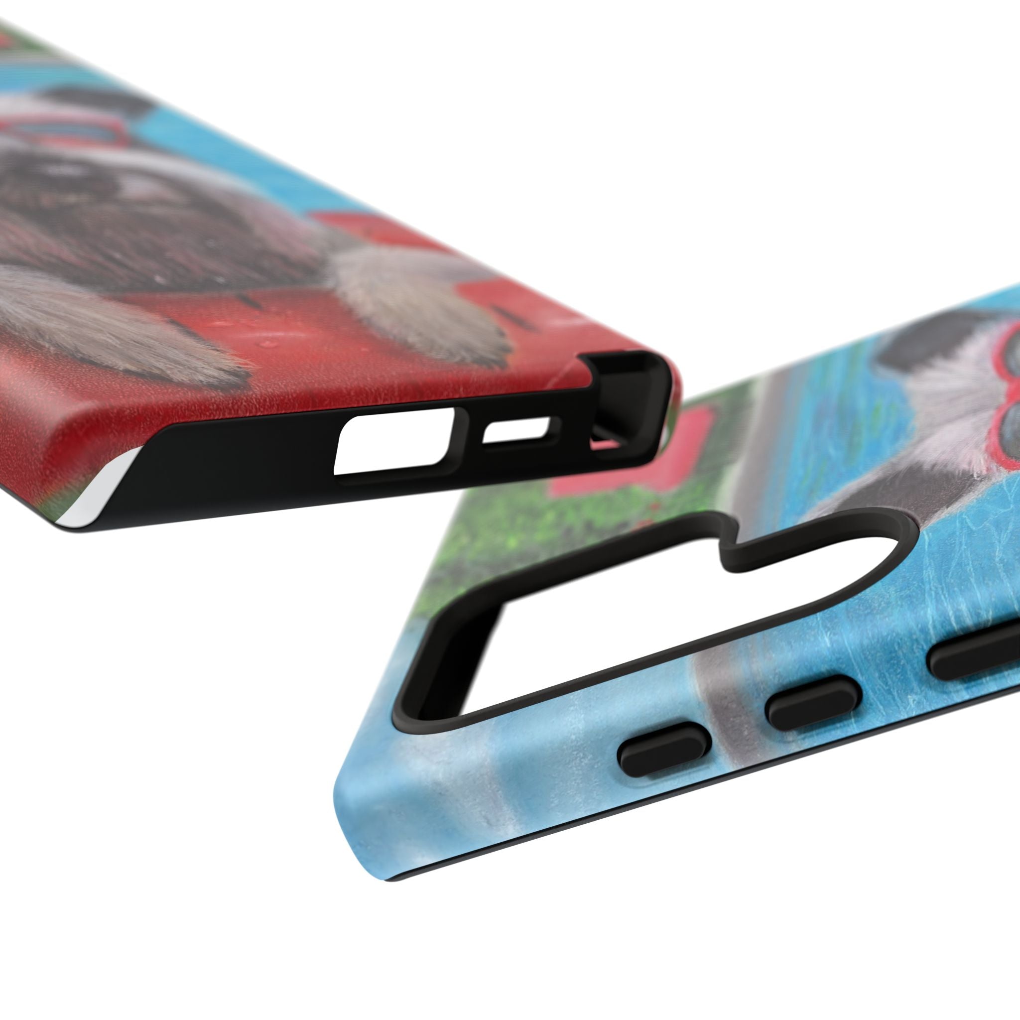 "Cool in the Pool" Phone Case — Cute Schnauzer in the Sun