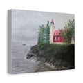 Lighthouse Coastal Canvas Print — Matte Stretched Wall Art