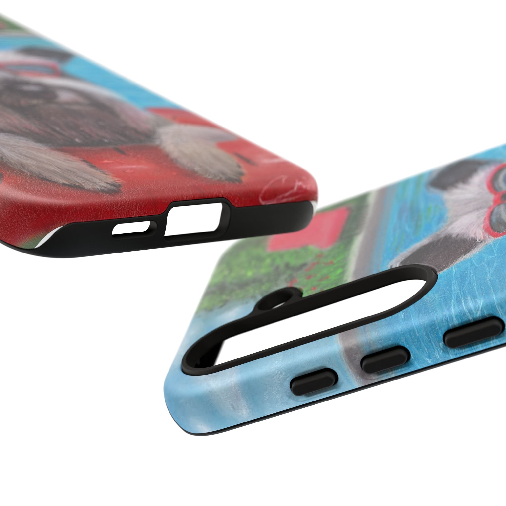 "Cool in the Pool" Phone Case — Cute Schnauzer in the Sun