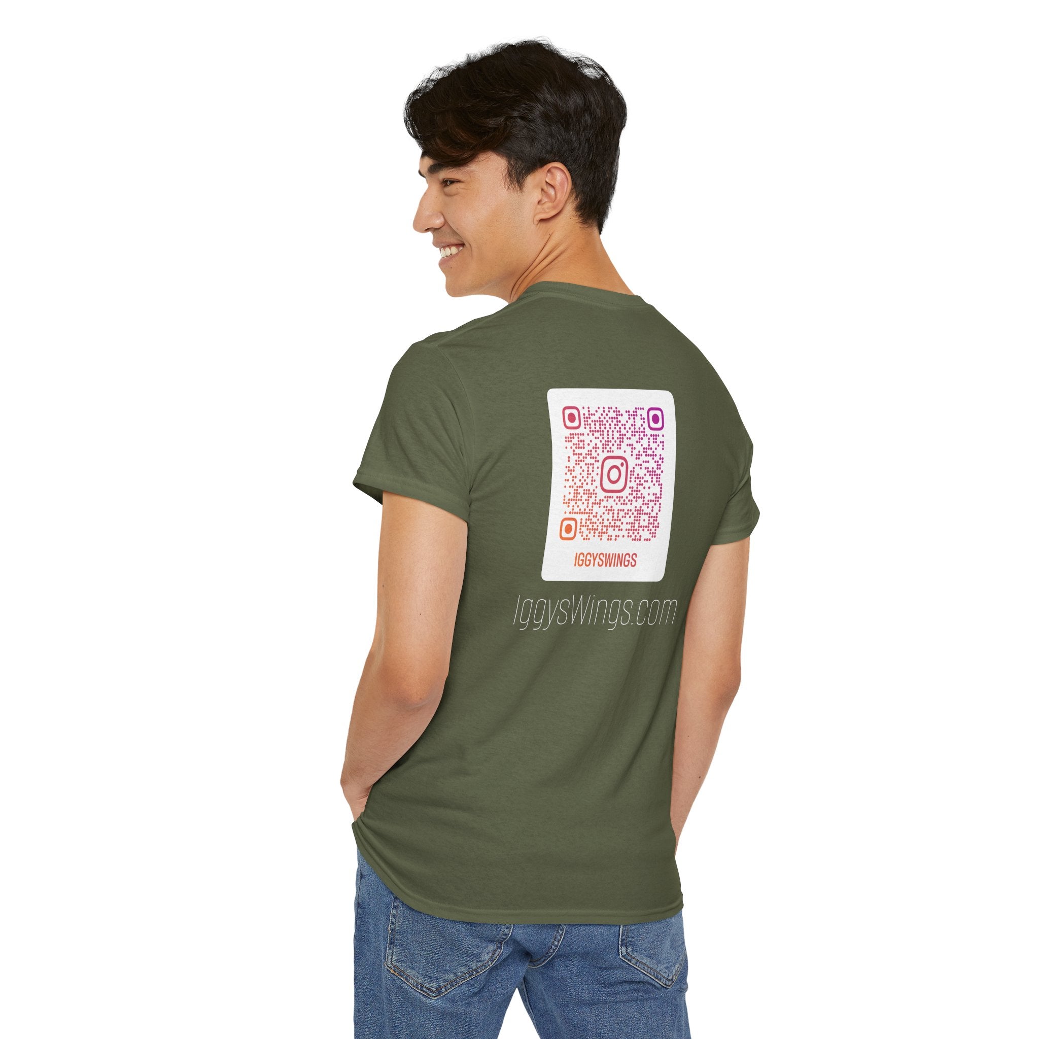 Iggy's Wings Pocket Silhouette Logo Tee (Heavier material)
