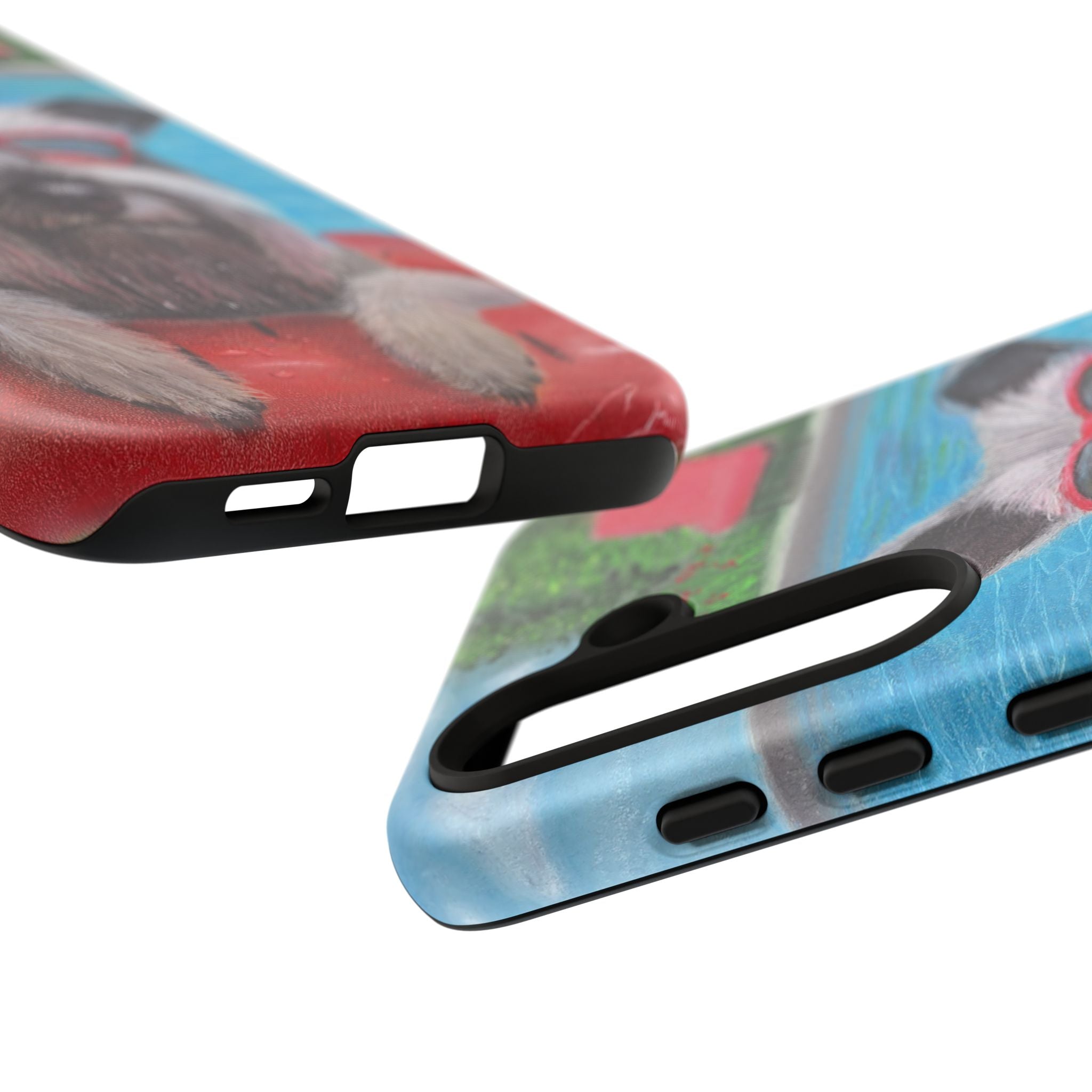 "Cool in the Pool" Phone Case — Cute Schnauzer in the Sun