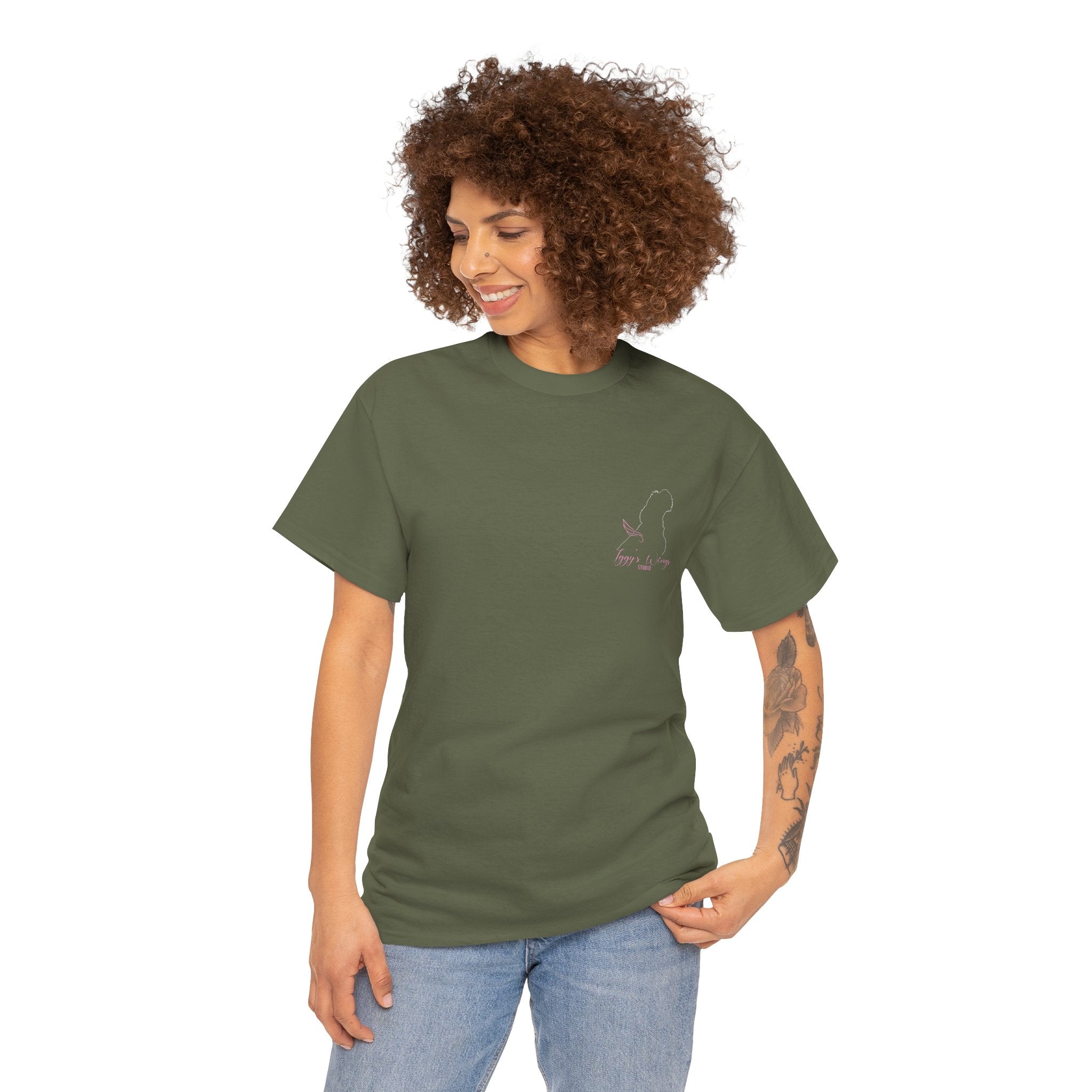 Iggy's Wings Pocket Silhouette Logo Tee (Heavier material)