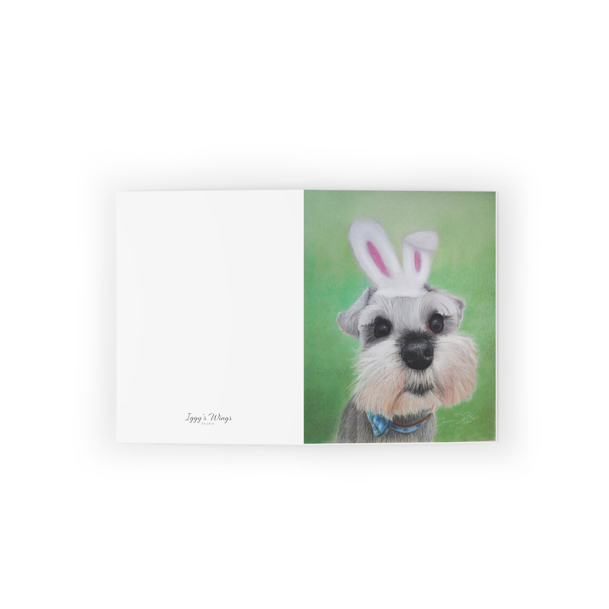 Schnauzer Bunny Greeting Cards — Blank Note Cards (8/16/24 Pack)