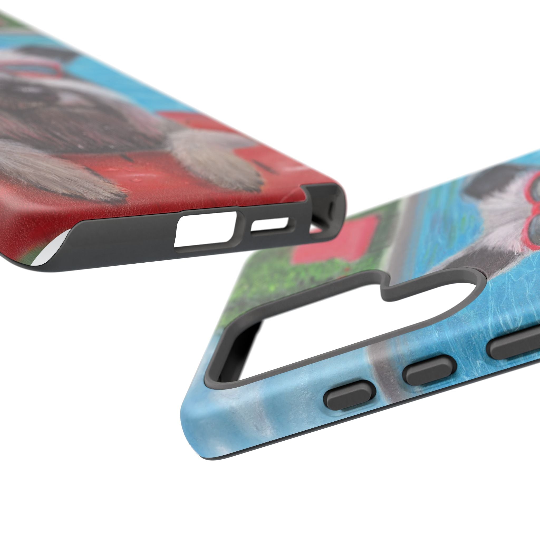"Cool in the Pool" Phone Case — Cute Schnauzer in the Sun
