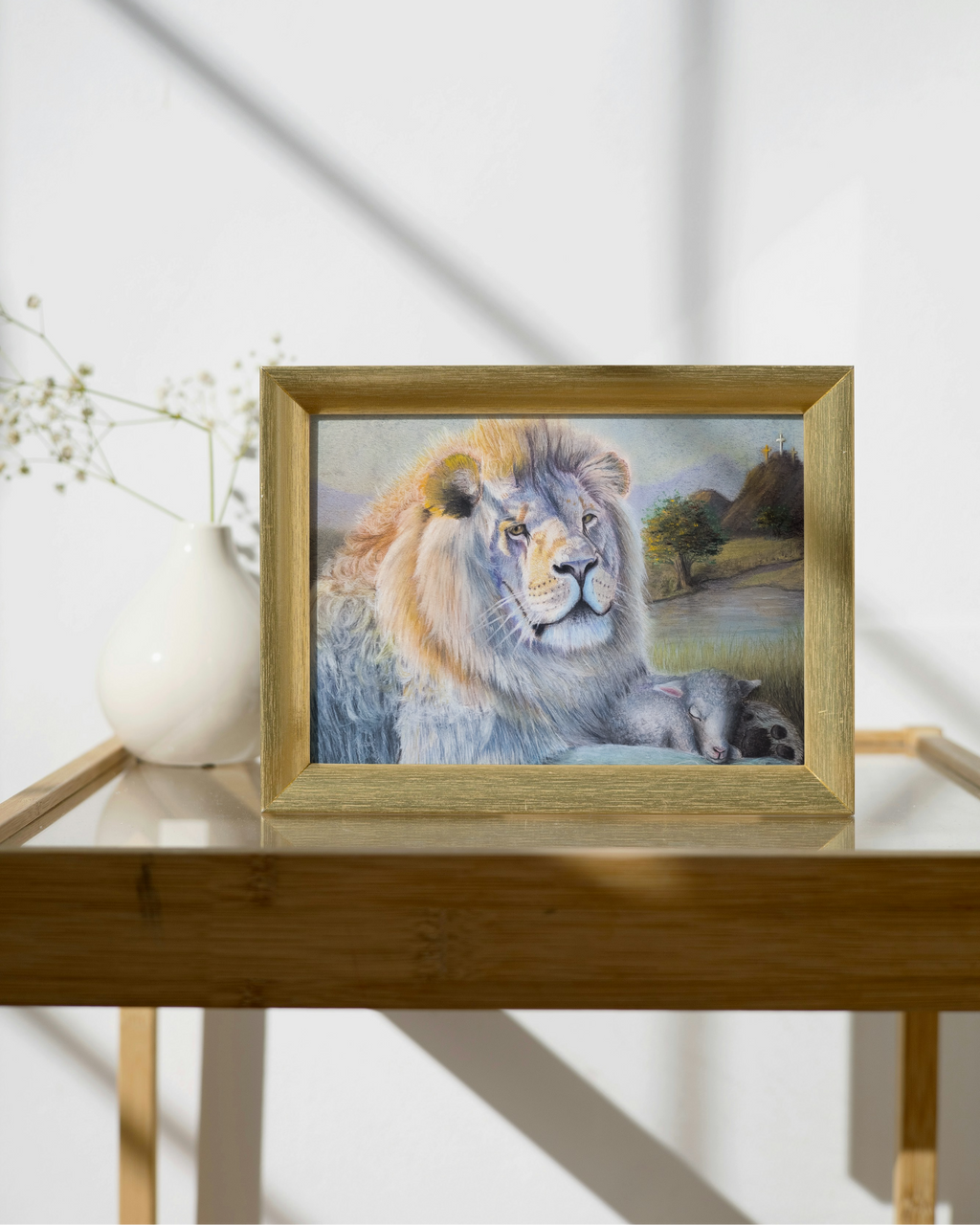 "The Lion and Lamb" - Fine Art Poster